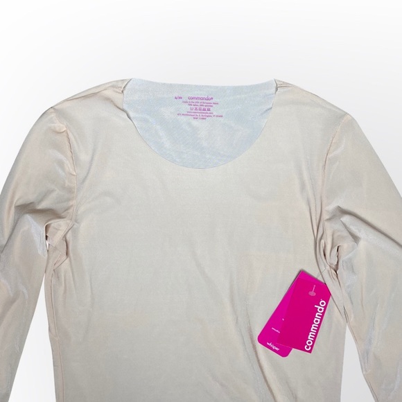 Commando Whisper Long Sleeve Crew Neck Tee Size S/M - Picture 6 of 7